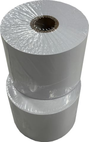 80mm Full-Cover Linerless Thermal Receipt Rolls - Removable (82m/roll)